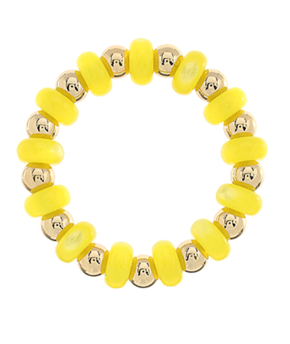 Colorful Beaded & Ball Bracelet