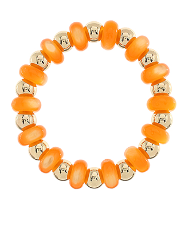 Colorful Beaded & Ball Bracelet