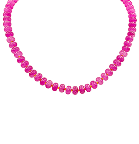 Rondelle Stone Necklace