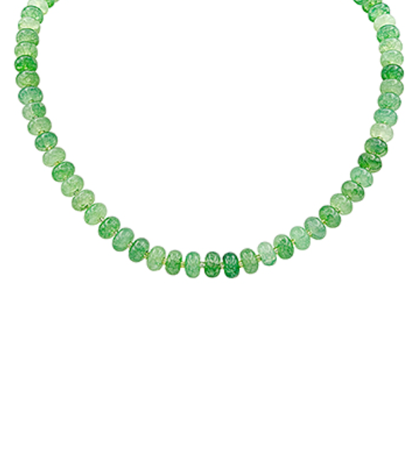 Rondelle Stone Necklace
