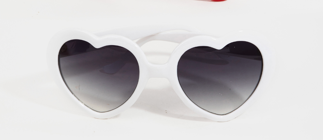 Acetate Heart Frame Sunglasses