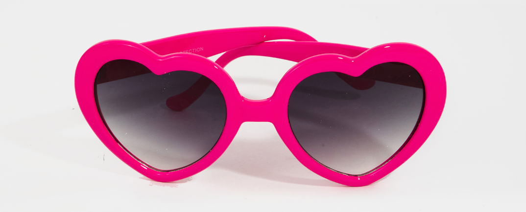 Acetate Heart Frame Sunglasses