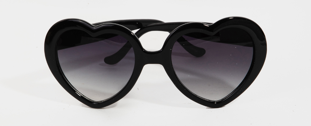 Acetate Heart Frame Sunglasses