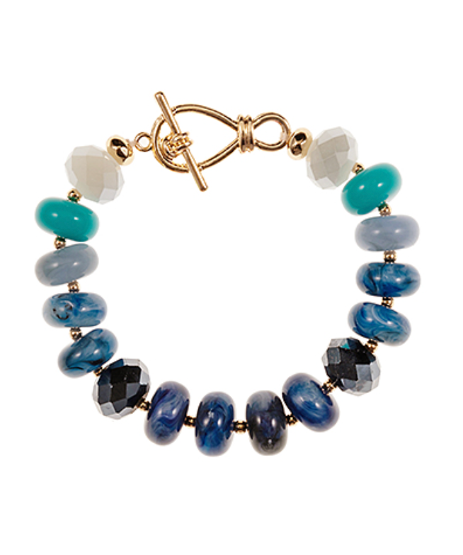 Glass Mix Shaped Beaded Bracelet