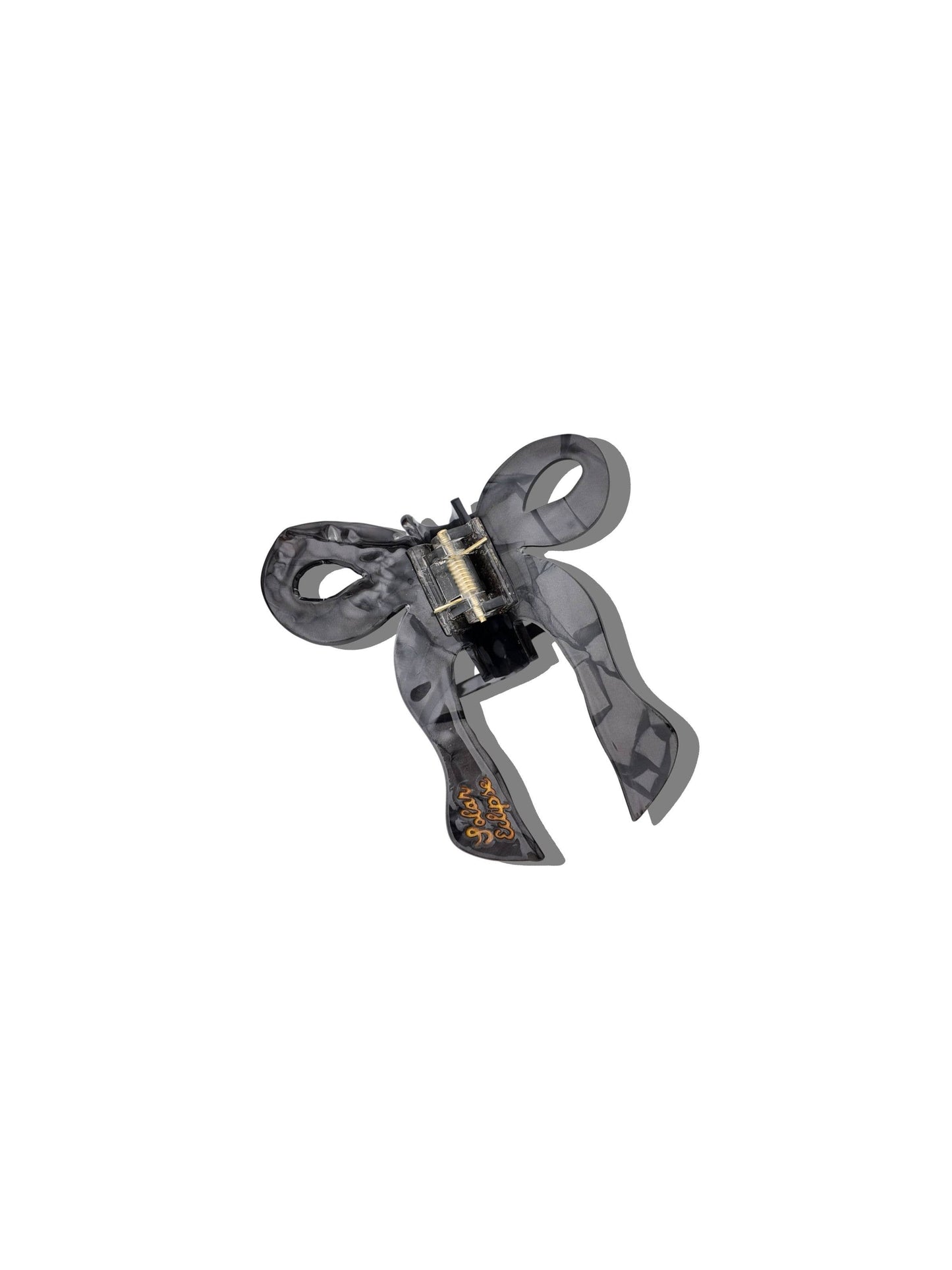 Solar Eclipse Hand-painted Coquette Bow Claw Hair Clip | Eco-Friendly: Red