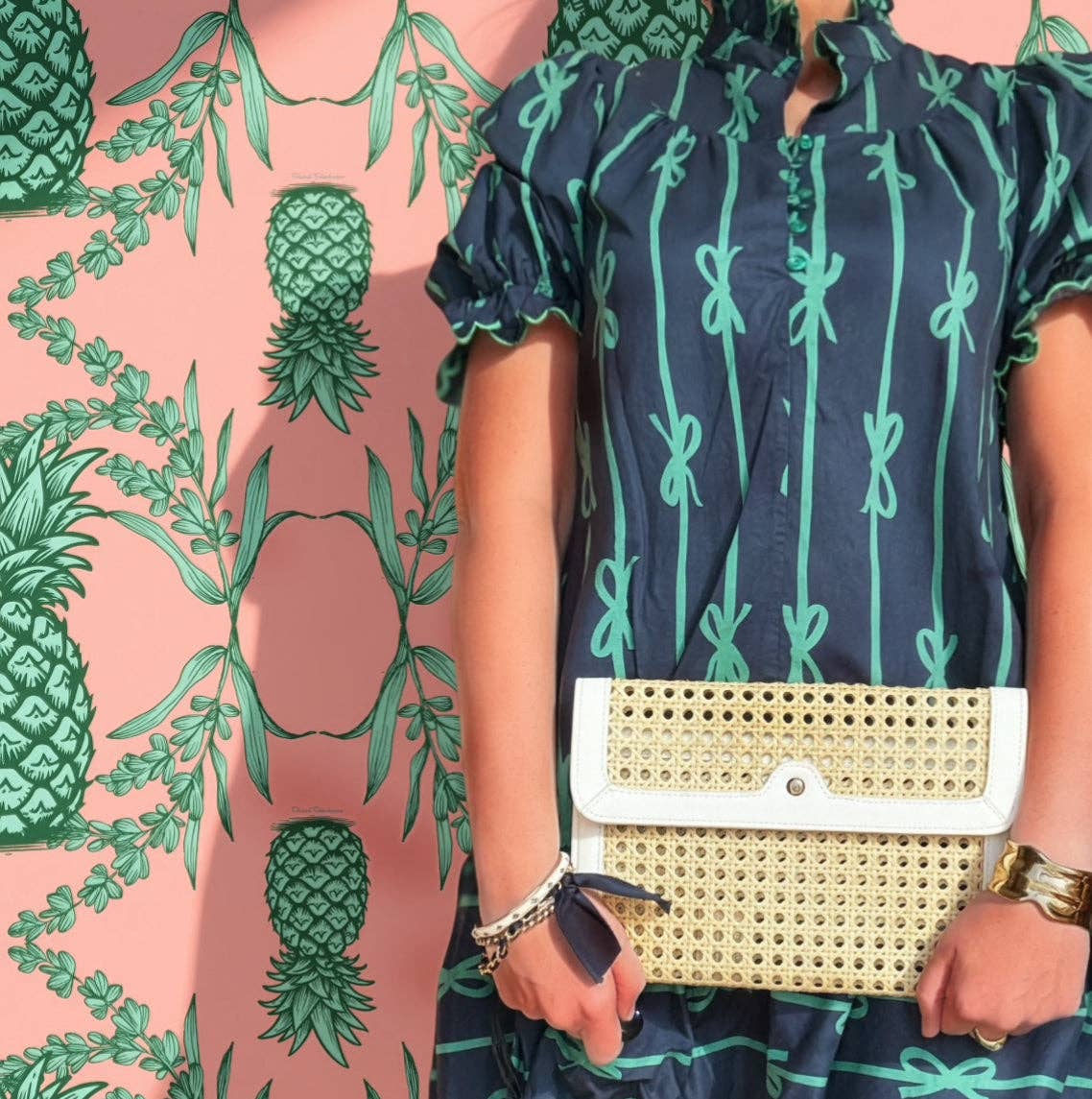 French Quarter Clutch in White