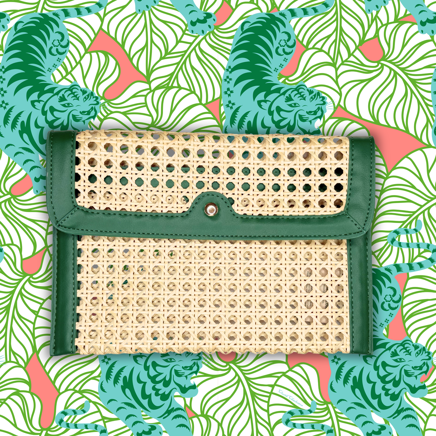 French Quarter Clutch in Green
