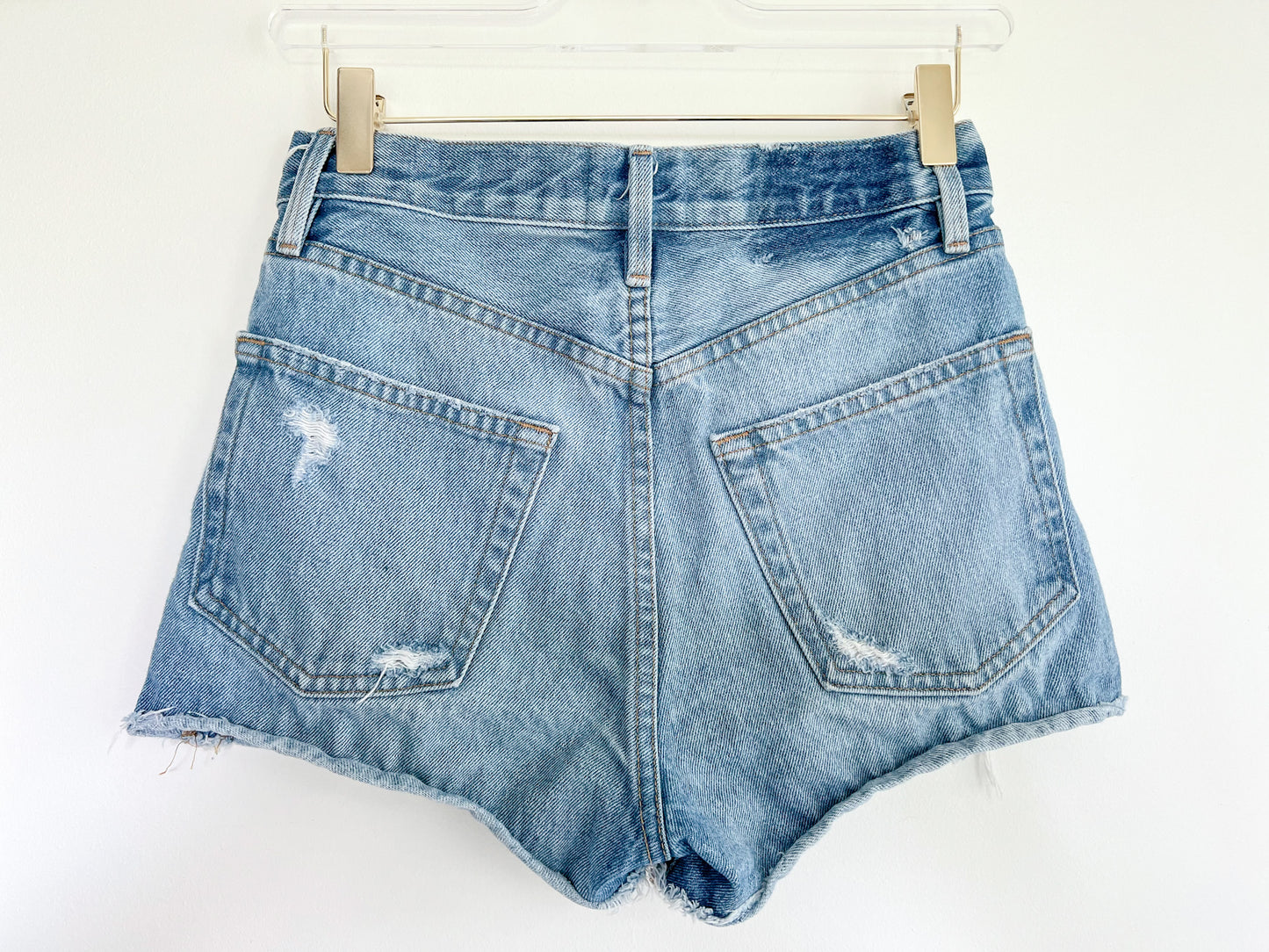 Frame Rigid Re-Release Le Original Shorts in Hemway Blue