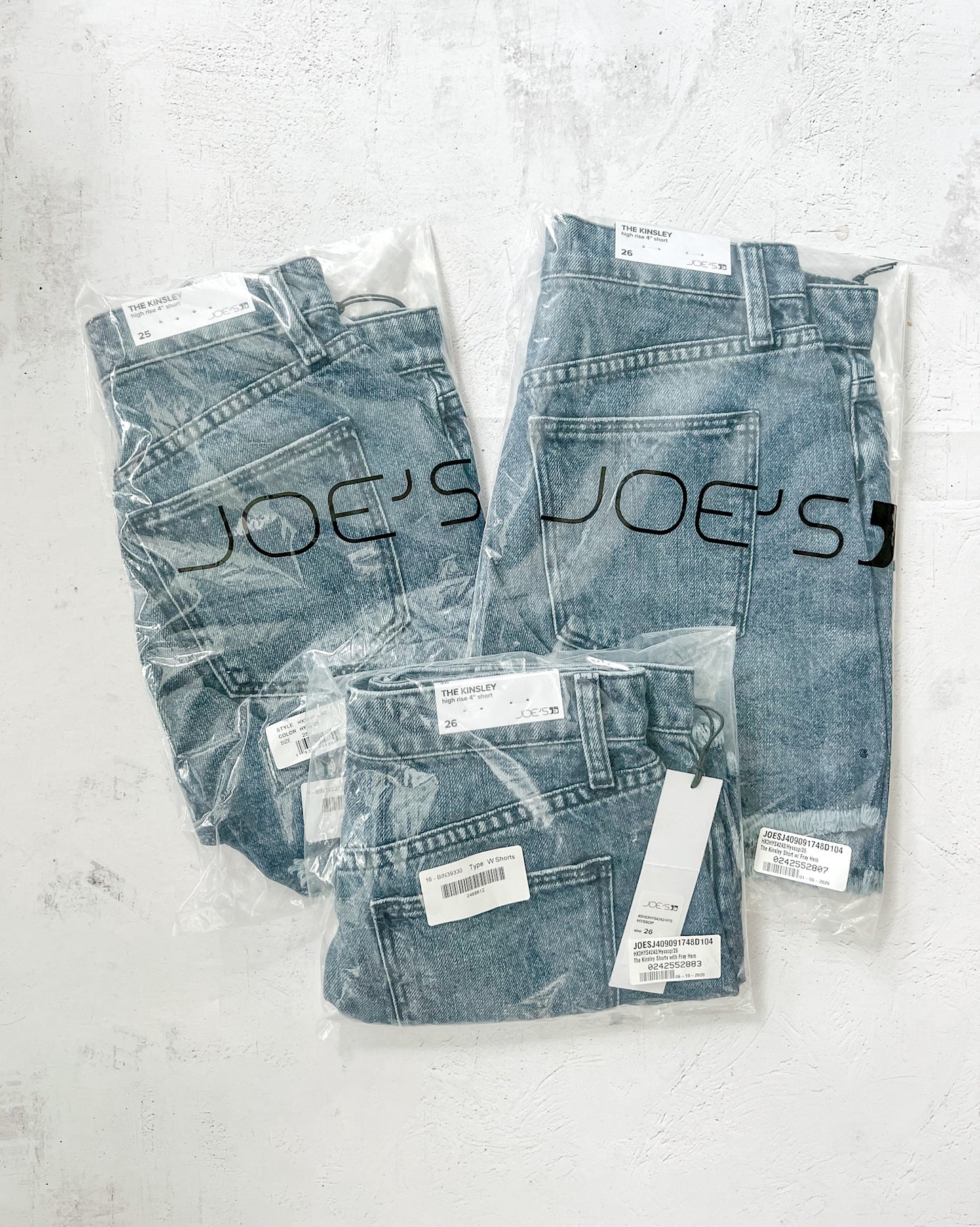 Collection of Joe's Jeans cutoffs in sizes 25 and 26