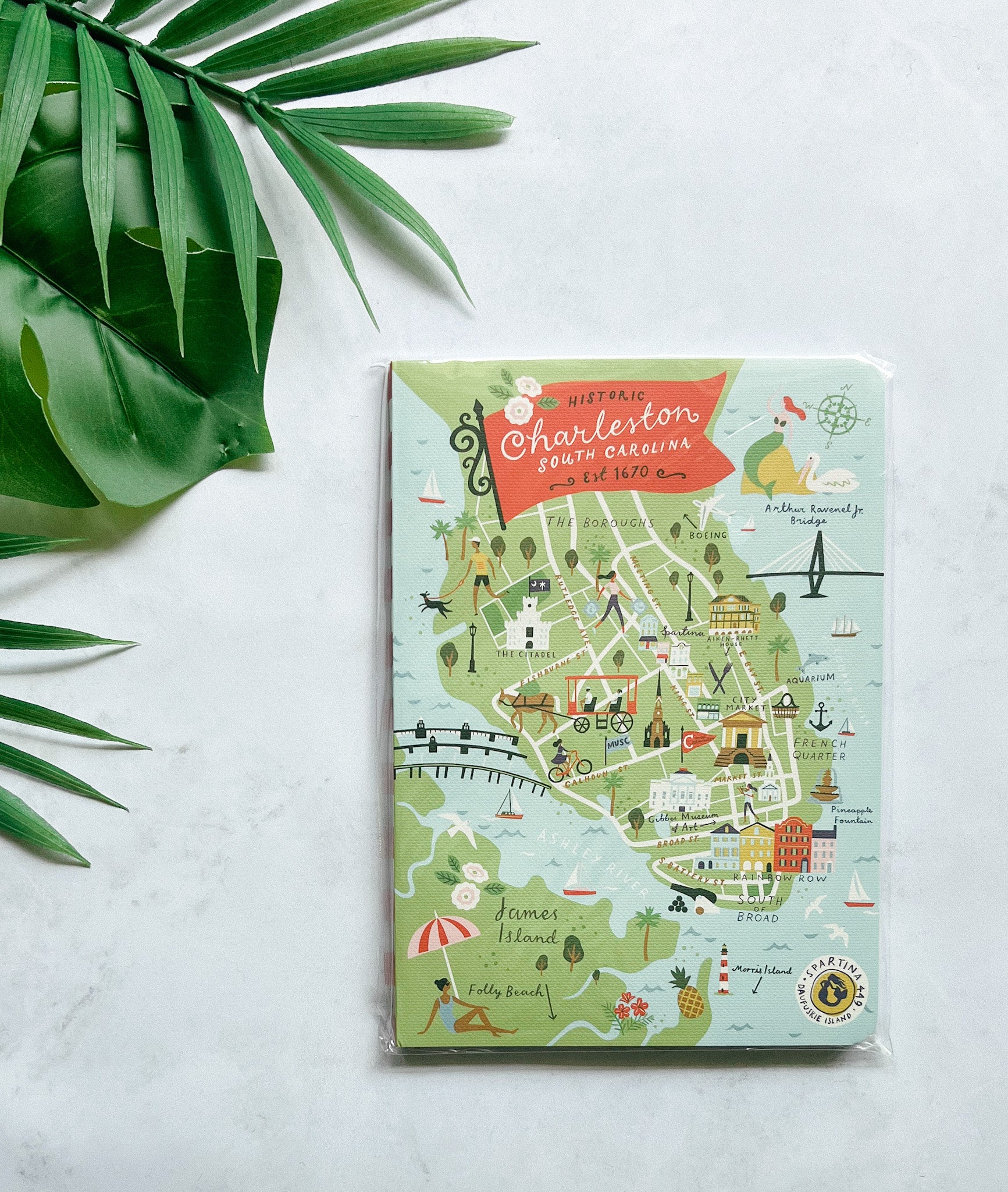 Spartina 449 5x7 notebooks -Charleston, South Carolina