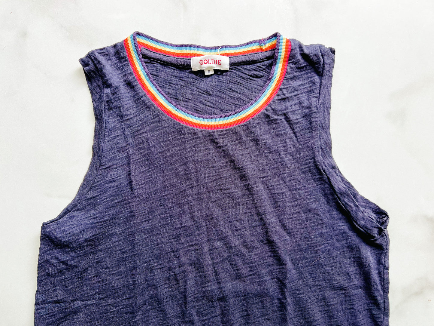 Goldie Rainbow Tipped Crew Tank