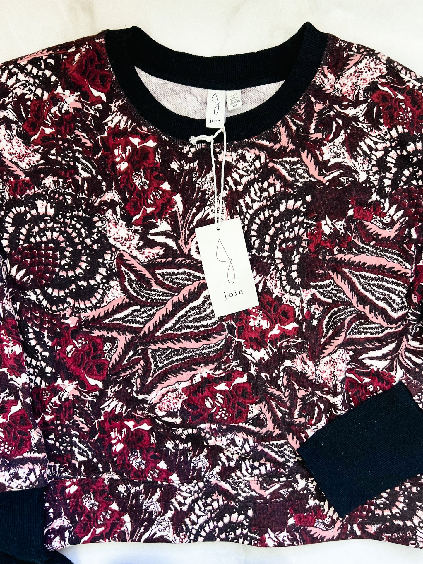 Joie Caleigh Floral Paisley Print Sweatshirt