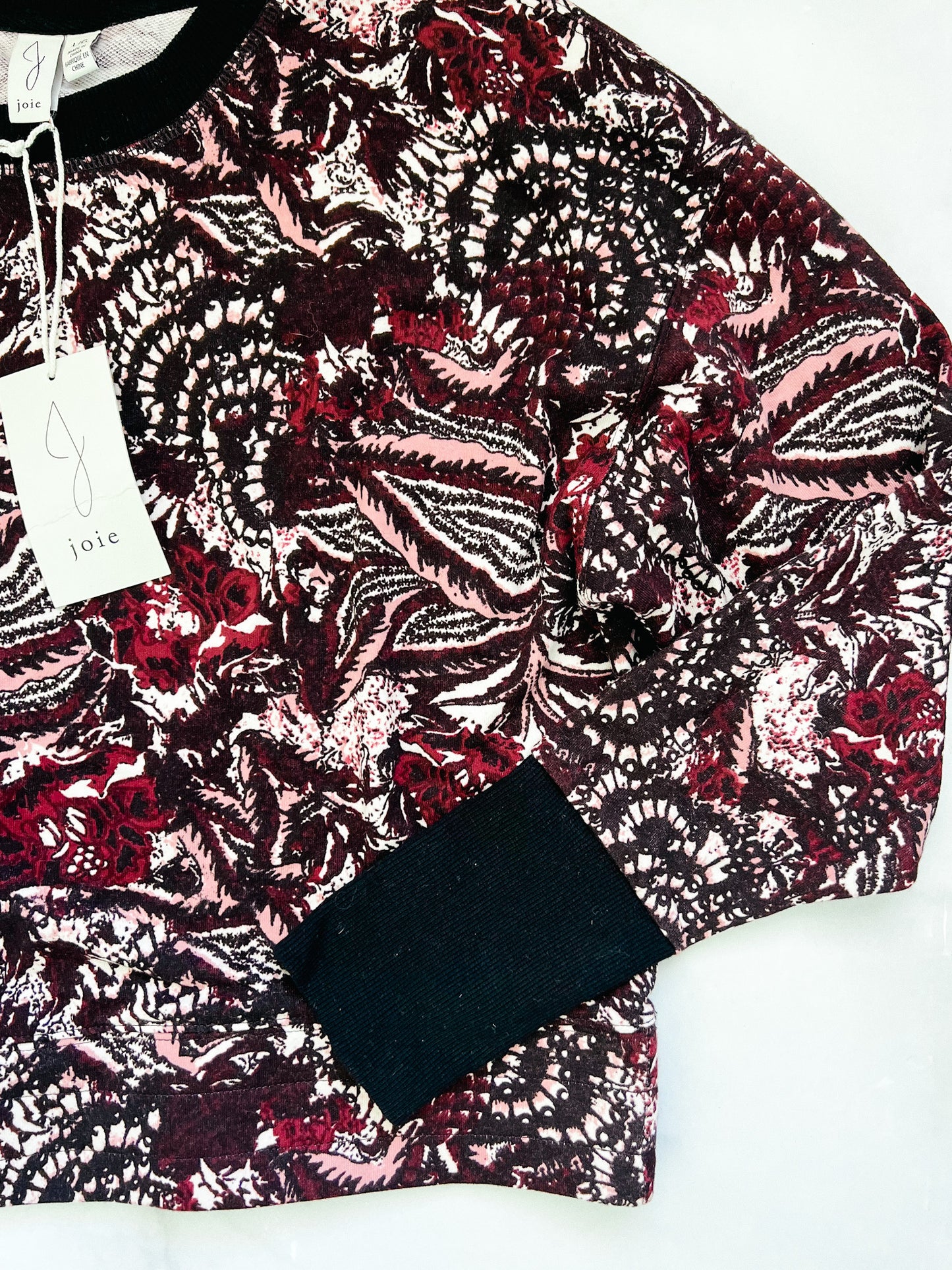 Joie Caleigh Floral Paisley Print Sweatshirt