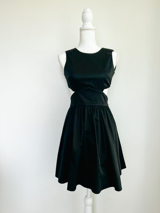 French Connection mini dress with cut out waist