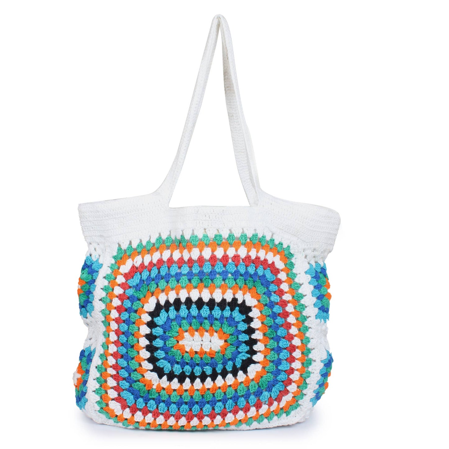 La Boca Crochet Granny Square Tote Bag