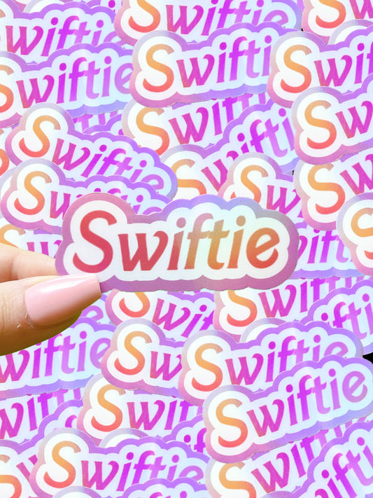 Taylor Swift inspired Swiftie holographic waterproof sticker